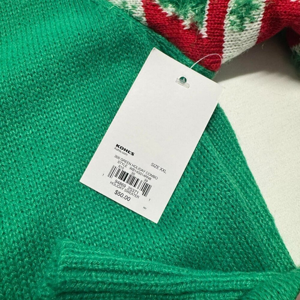 Ugly Christmas Sweater Dress XXL Candy Cane jingle - Picture 9 of 15